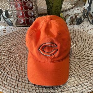 Chicago Bears Orange Baseball Cap with Embroidered Logo